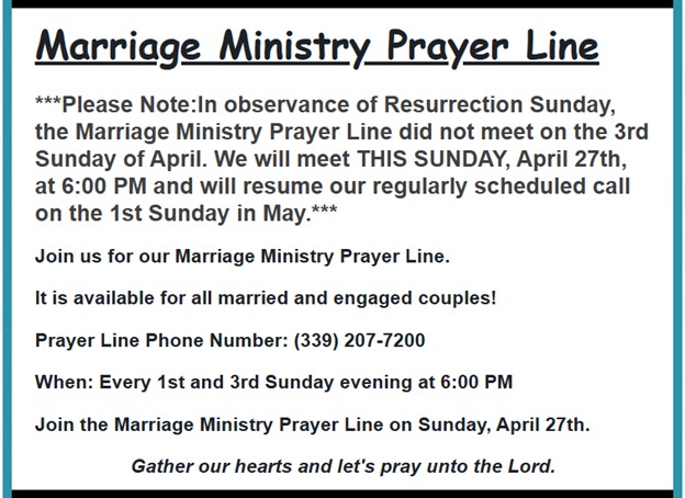 Marriage Ministry II